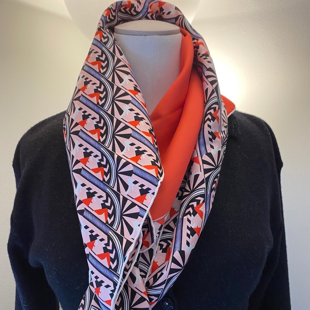 NWOT Dior geo print silk scarf - Picture 2 of 8